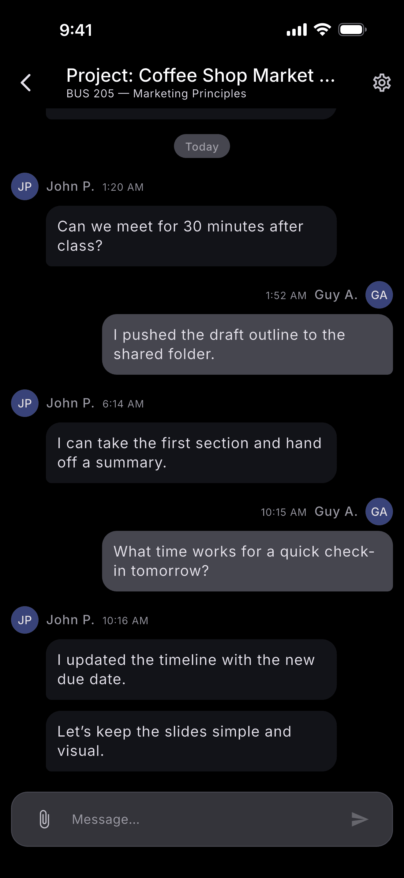 Group chat in Stu.Do
